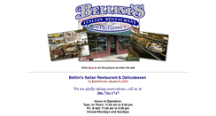 Desktop Screenshot of bellinisdeli.com