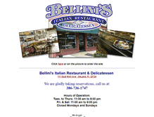 Tablet Screenshot of bellinisdeli.com